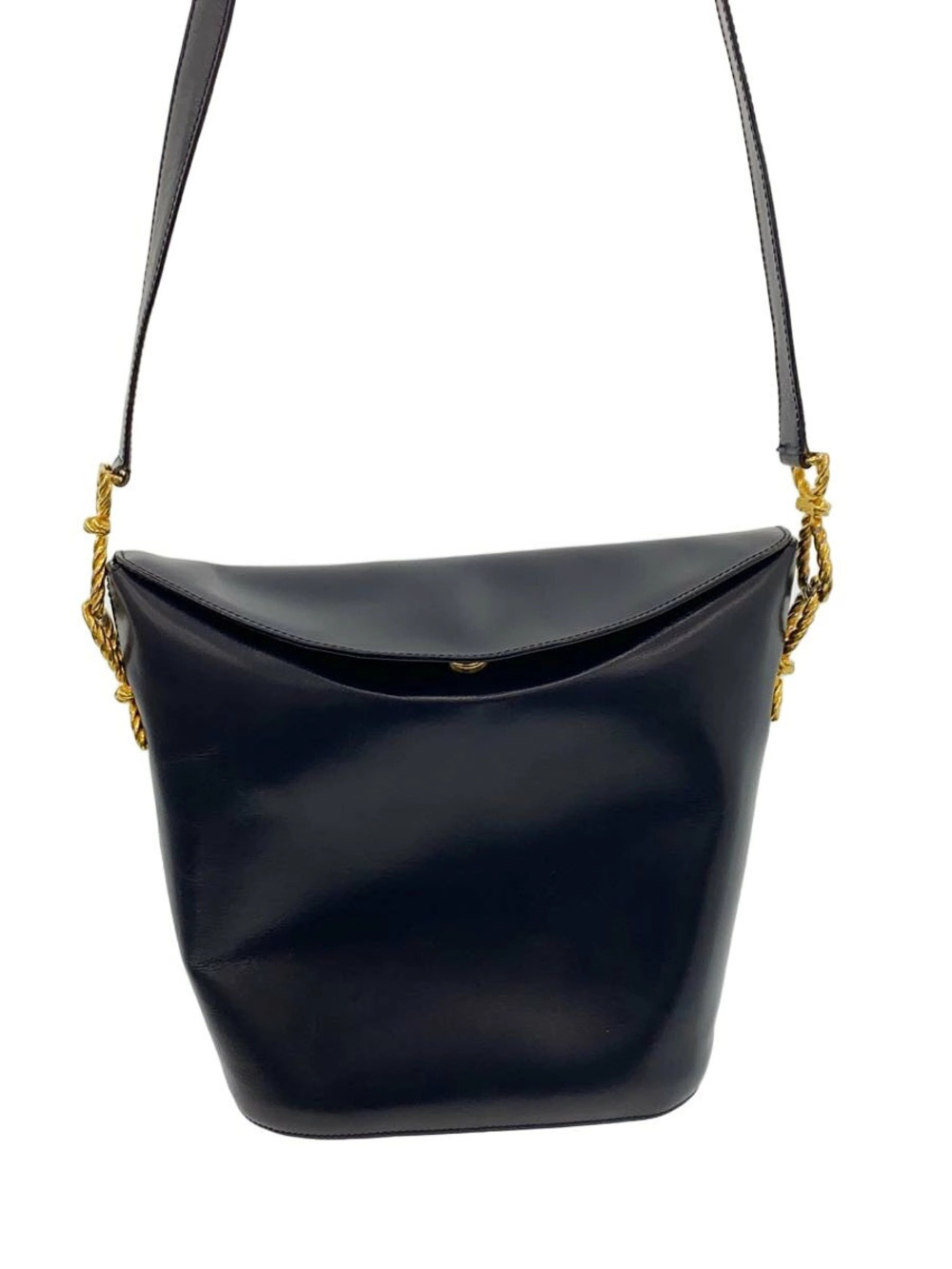 Celine bucket bag smooth black leather